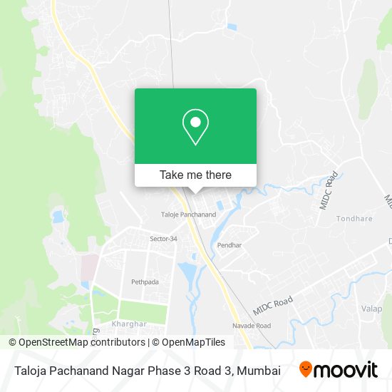 Taloja Pachanand Nagar Phase 3 Road 3 map