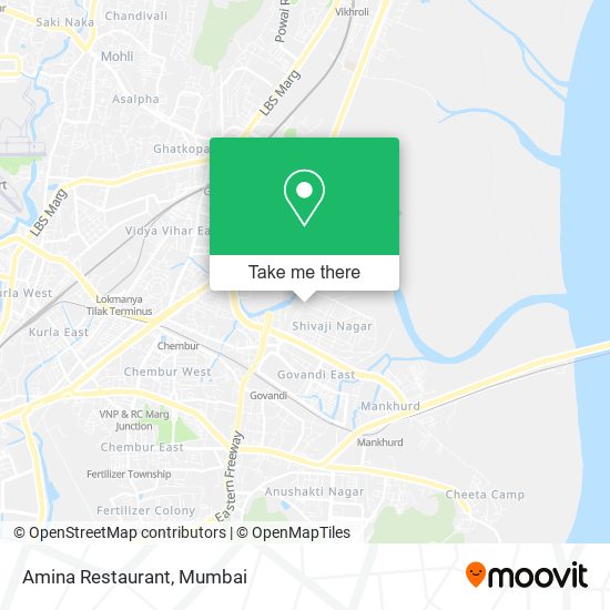 Amina Restaurant map
