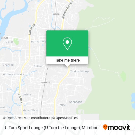 U Turn Sport Lounge map