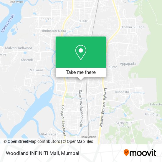 Woodland INFINITI Mall map