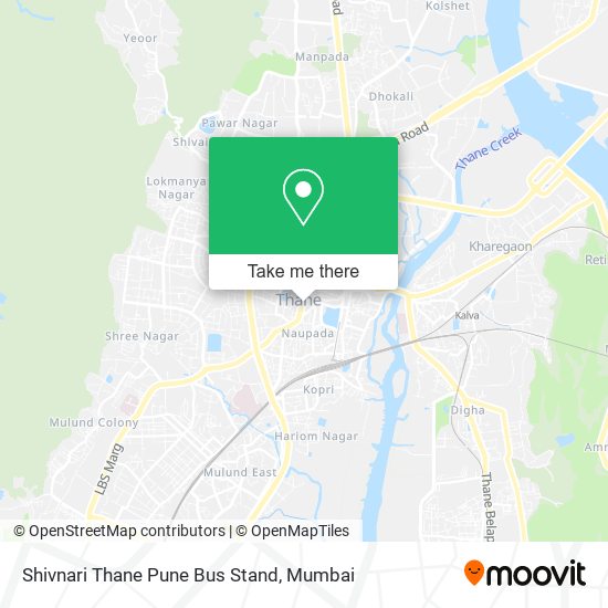 Shivnari Thane Pune Bus Stand map