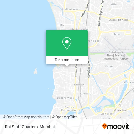 Rbi Staff Quarters map