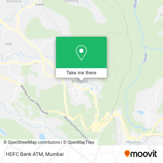 HDFC Bank ATM map