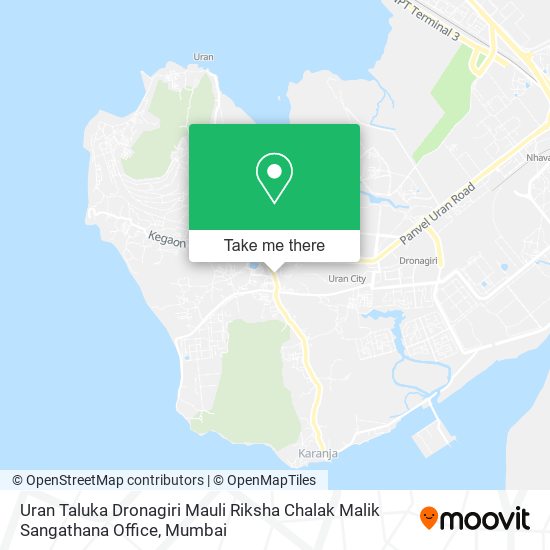 Uran Taluka Dronagiri Mauli Riksha Chalak Malik Sangathana Office map