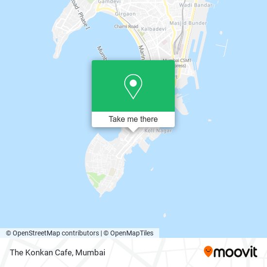 The Konkan Cafe map