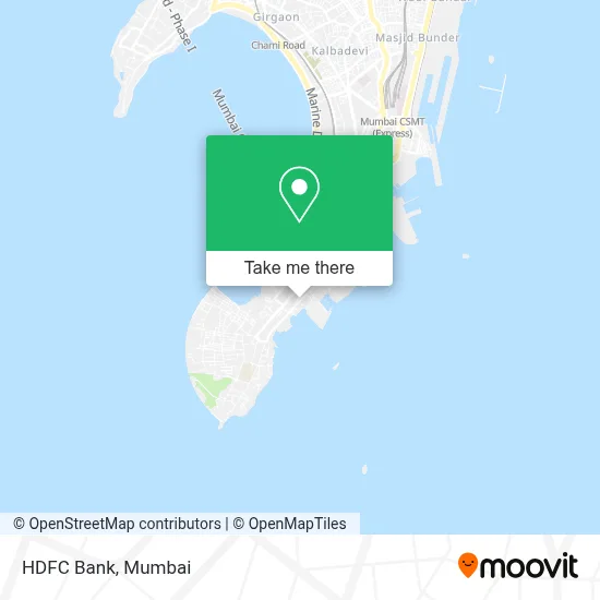 HDFC Bank map