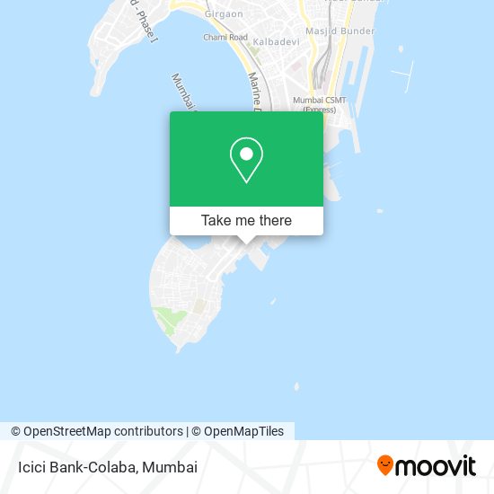 Icici Bank-Colaba map