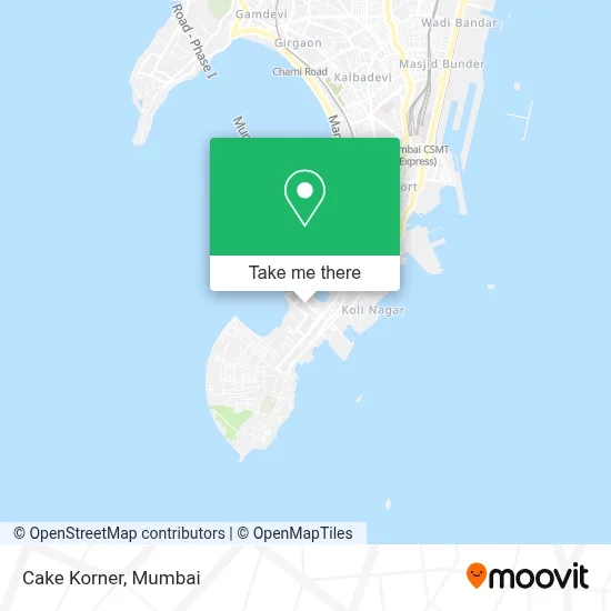Cake Korner map