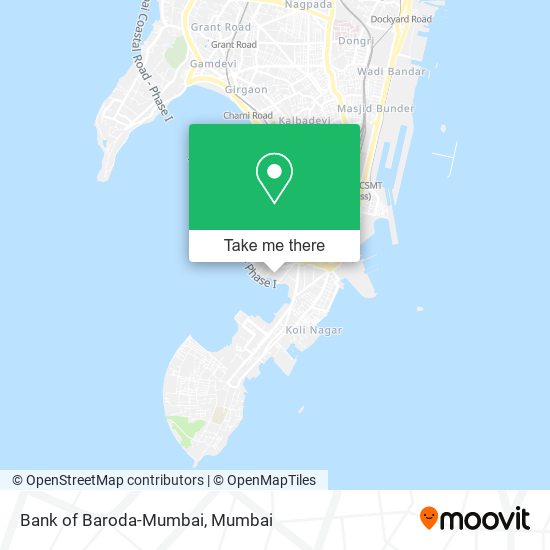 Bank of Baroda-Mumbai map