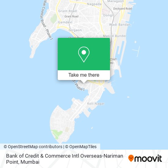 Bank of Credit & Commerce Intl Overseas-Nariman Point map