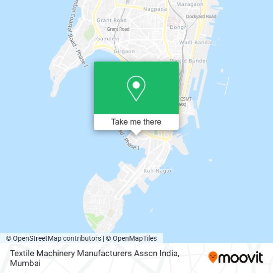 Textile Machinery Manufacturers Asscn India map