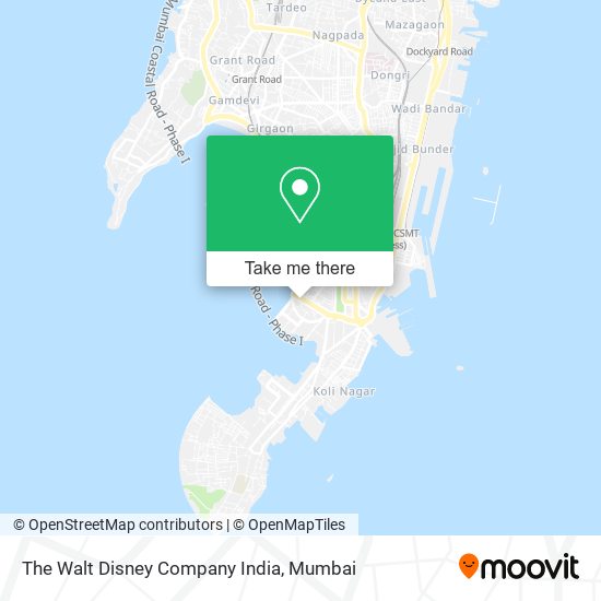 The Walt Disney Company India map