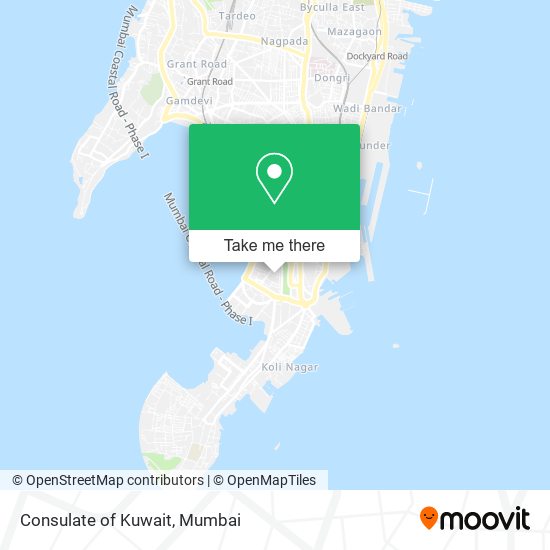 Consulate of Kuwait map