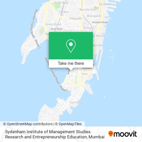 Sydenham Institute of Management Studies Research and Entrepreneurship Education map