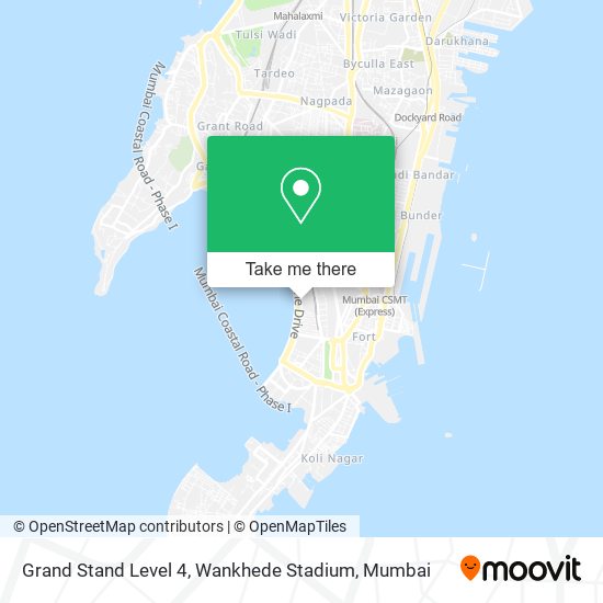 Grand Stand Level 4, Wankhede Stadium map