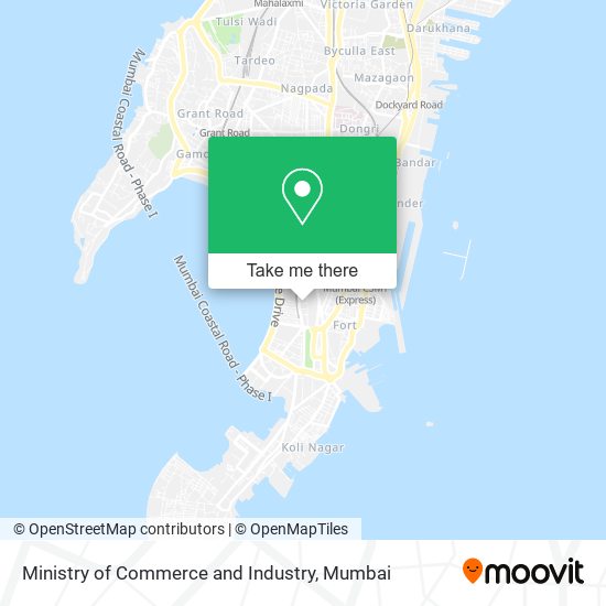 Ministry of Commerce and Industry map