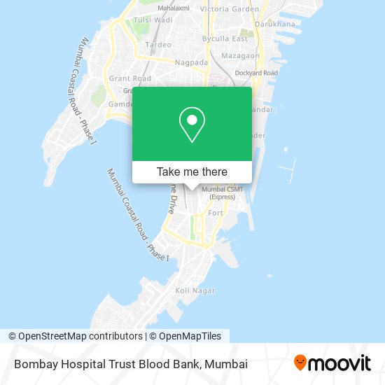Bombay Hospital Trust Blood Bank map
