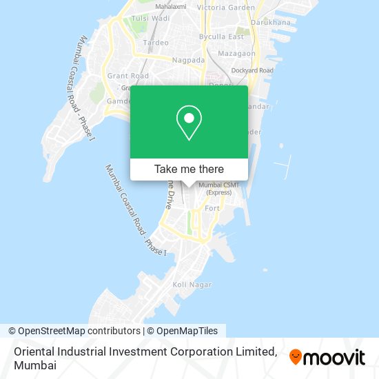 Oriental Industrial Investment Corporation Limited map