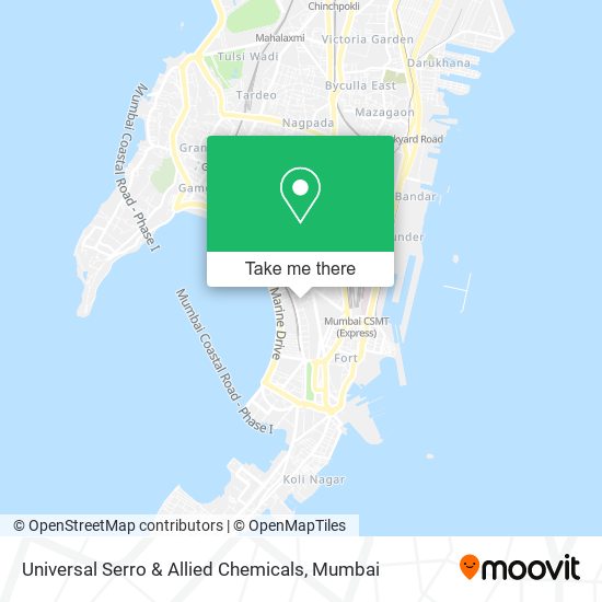 Universal Serro & Allied Chemicals map