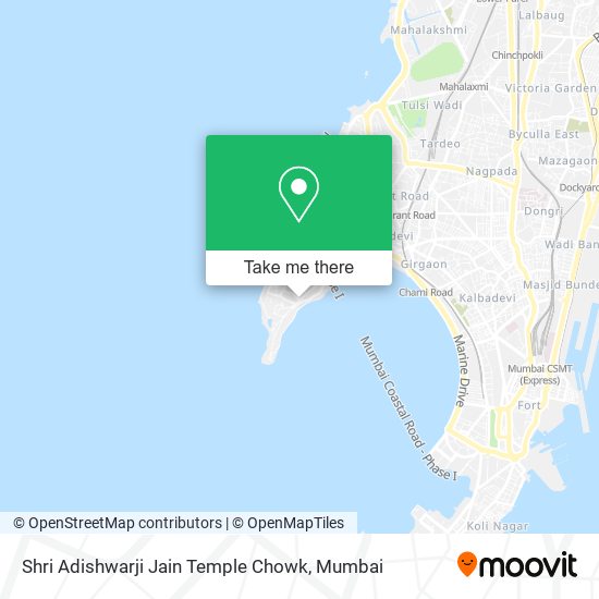 Shri Adishwarji Jain Temple Chowk map