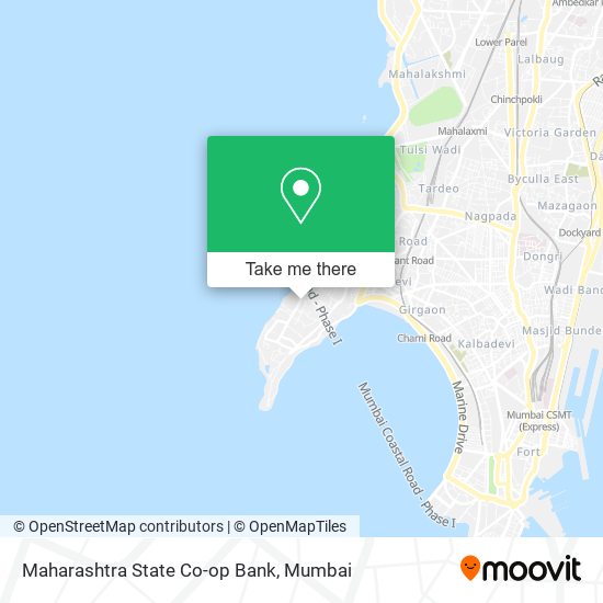 Maharashtra State Co-op Bank map