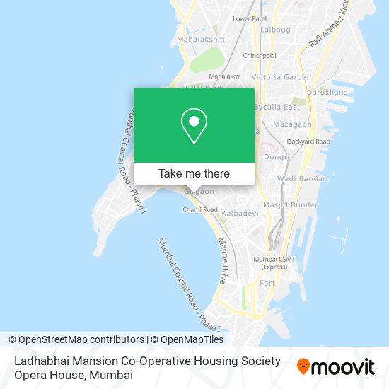 Ladhabhai Mansion Co-Operative Housing Society Opera House map