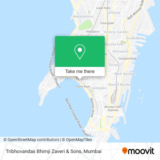 Tribhovandas Bhimji Zaveri & Sons map