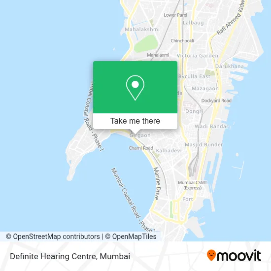Definite Hearing Centre map