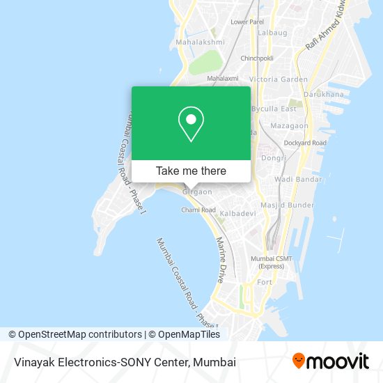 Vinayak Electronics-SONY Center map