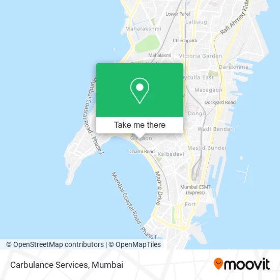 Carbulance Services map