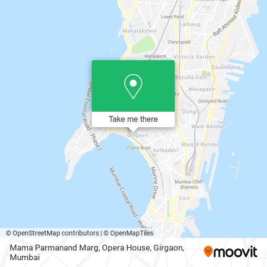 Mama Parmanand Marg, Opera House, Girgaon map