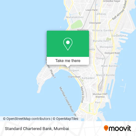 Standard Chartered Bank map
