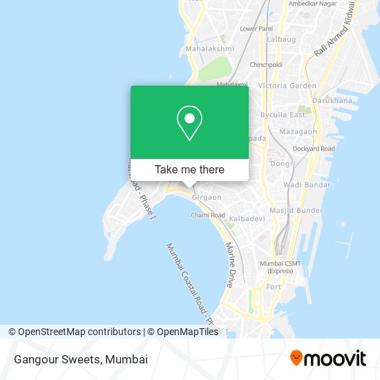Gangour Sweets map