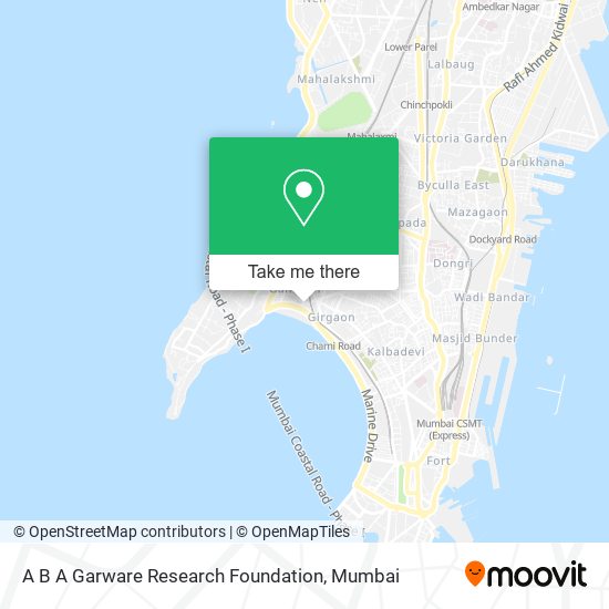 A B A Garware Research Foundation map