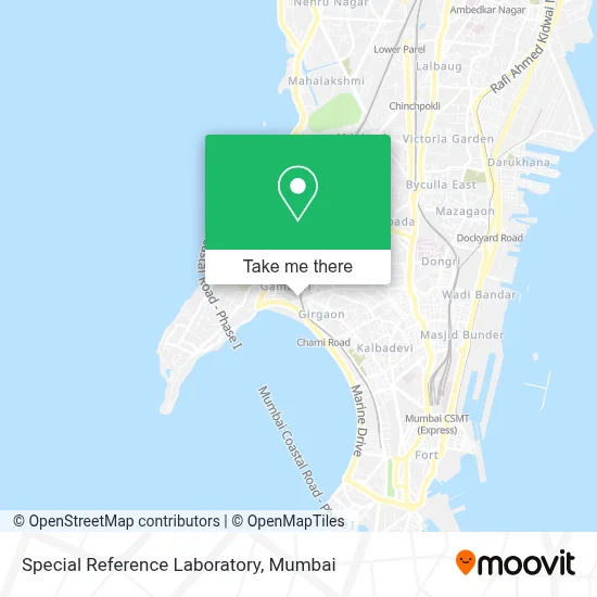 Special Reference Laboratory map