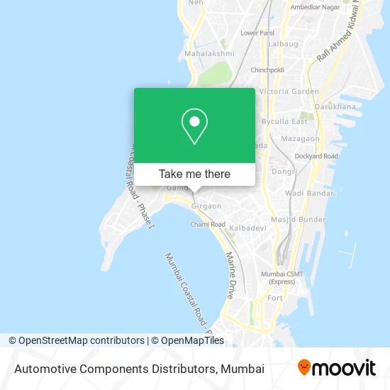 Automotive Components Distributors map