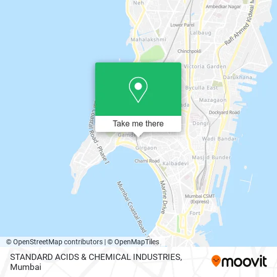 STANDARD ACIDS & CHEMICAL INDUSTRIES map