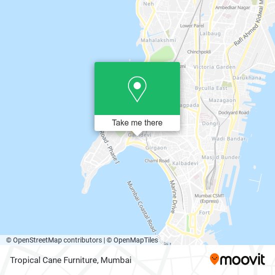 Tropical Cane Furniture map