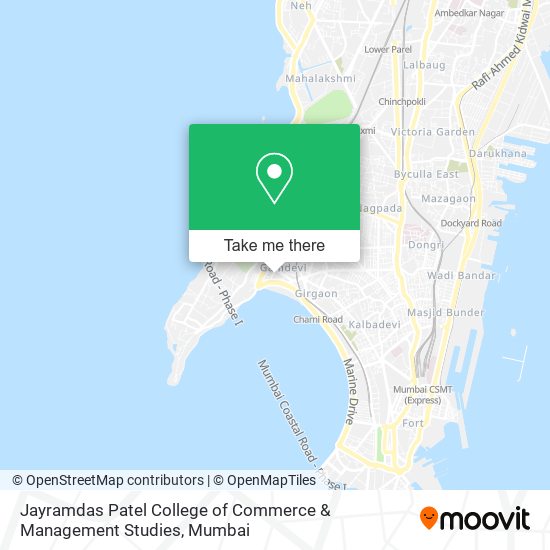 Jayramdas Patel College of Commerce & Management Studies map