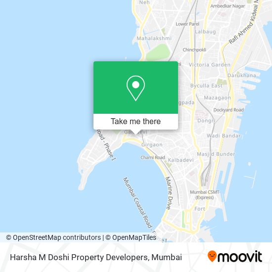 Harsha M Doshi Property Developers map