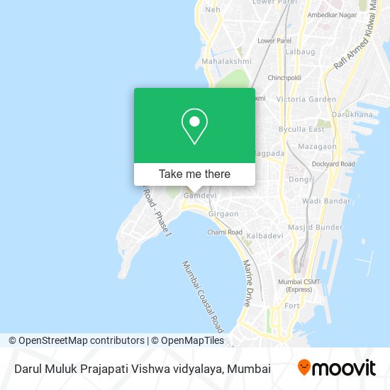 Darul Muluk Prajapati Vishwa vidyalaya map