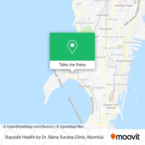 Bayside Health by Dr. Rainy Surana Clinic map