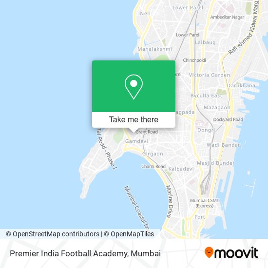 Premier India Football Academy map