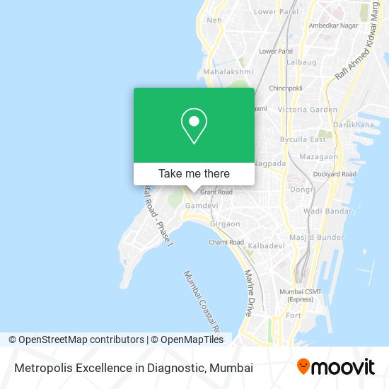 Metropolis Excellence in Diagnostic map