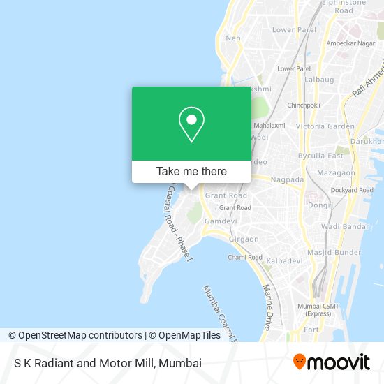 S K Radiant and Motor Mill map