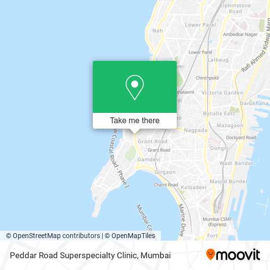 Peddar Road Superspecialty Clinic map