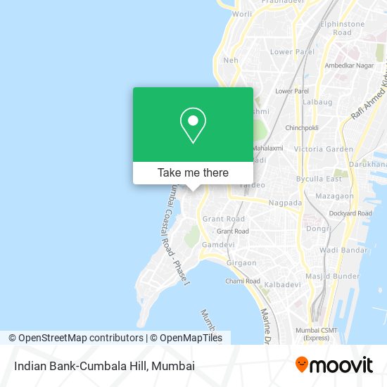 Indian Bank-Cumbala Hill map