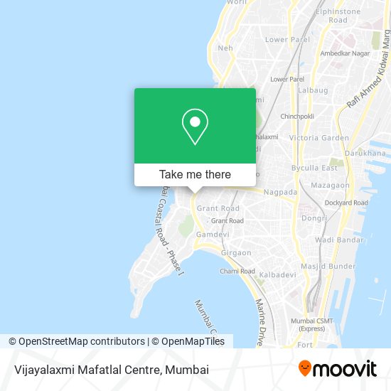 Vijayalaxmi Mafatlal Centre map