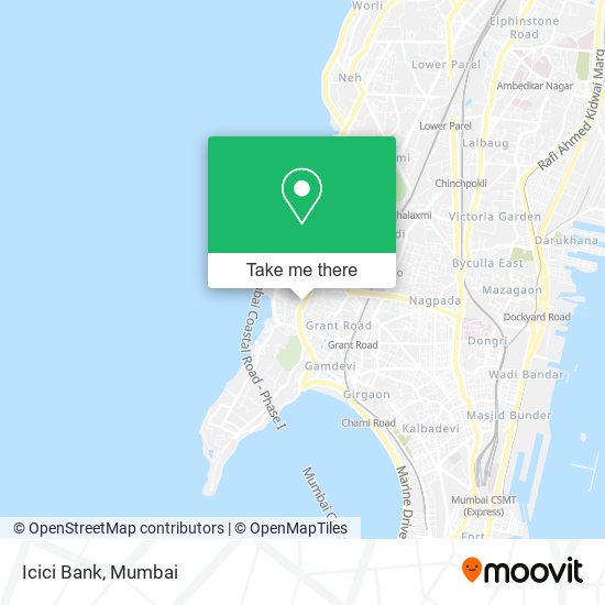 Icici Bank map