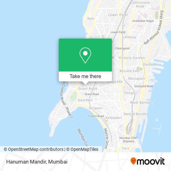 Hanuman Mandir map